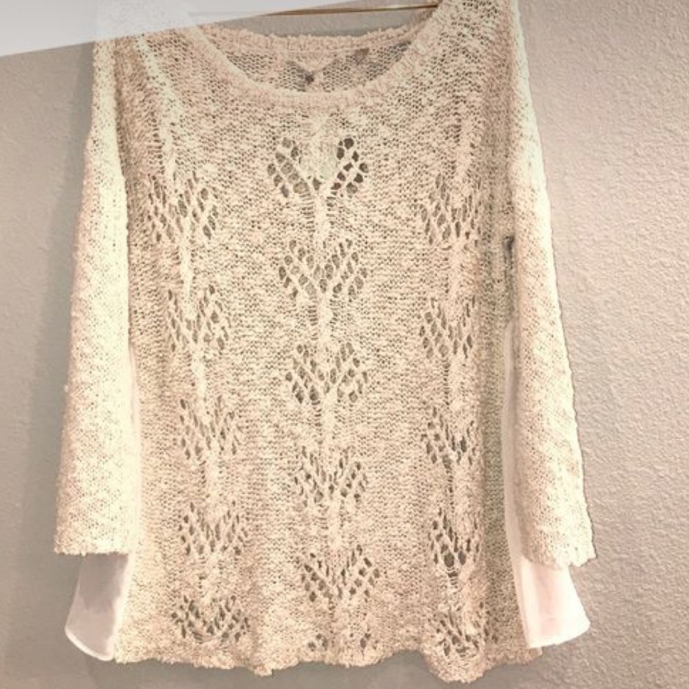 Anthropologie Knitted and knotted sweater